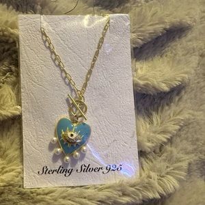 Samuel B Evil eye pendant necklace